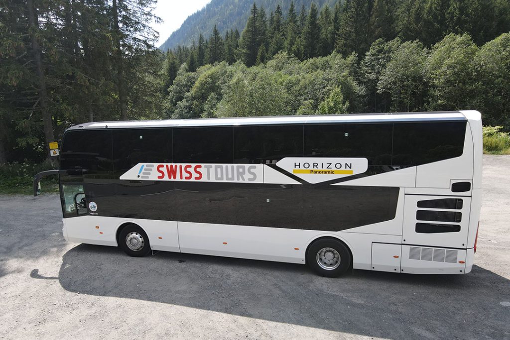 Swiss tours on Panoramic bus of Keytours